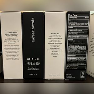 New in Box 26 Shades bareMinerals Liquid Mineral Foundation